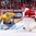 MONTREAL, CANADA - DECEMBER 26: Sweden's Felix Sandstrom #1 attempts to make the save against Denmark's Rasmus Andersson #10 during preliminary round action at the 2017 IIHF World Junior Championship. (Photo by Andre Ringuette/HHOF-IIHF Images)

